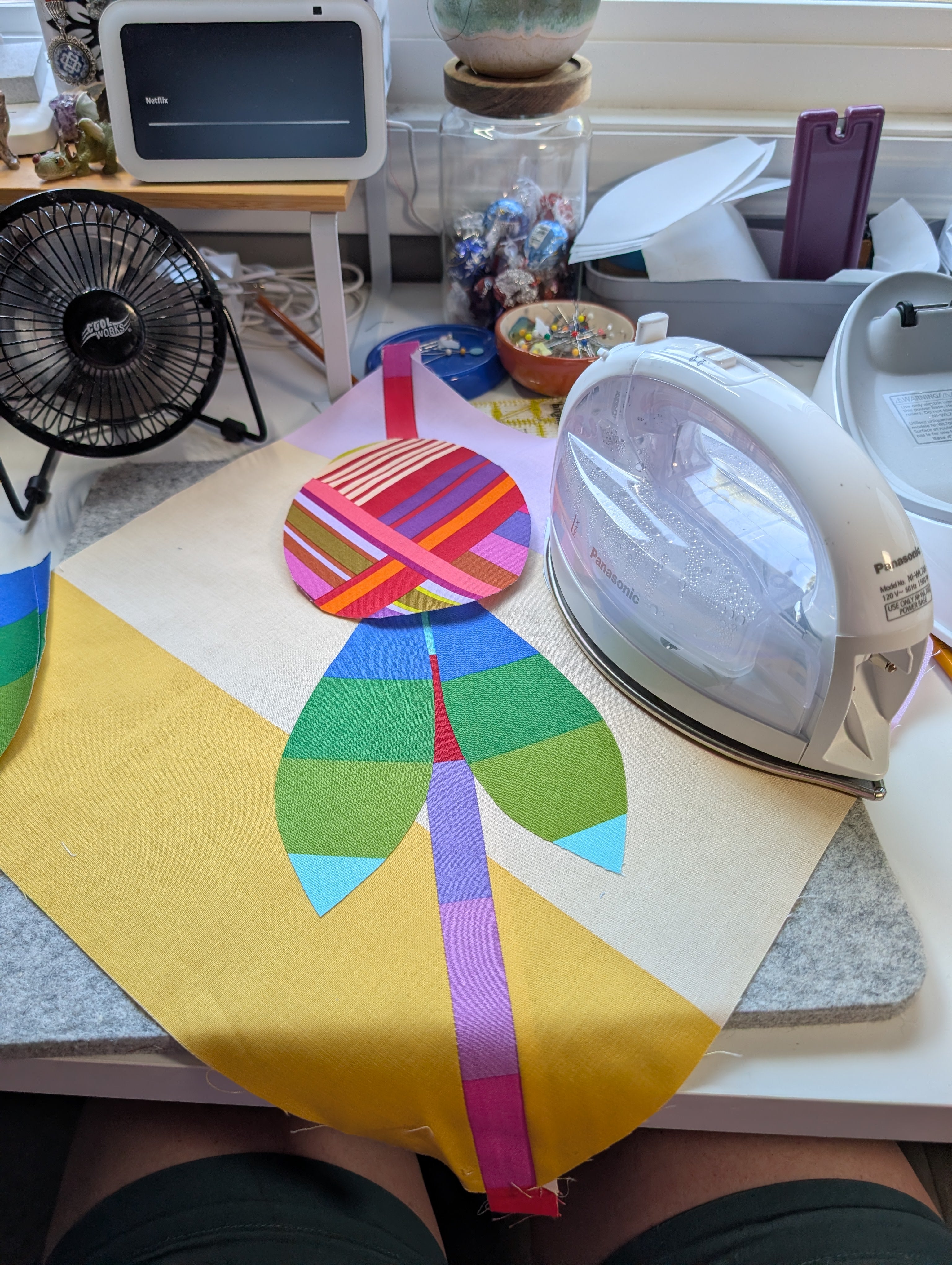 What is Heather Working On? Echinacea Quilt Part 2 (of 3)!