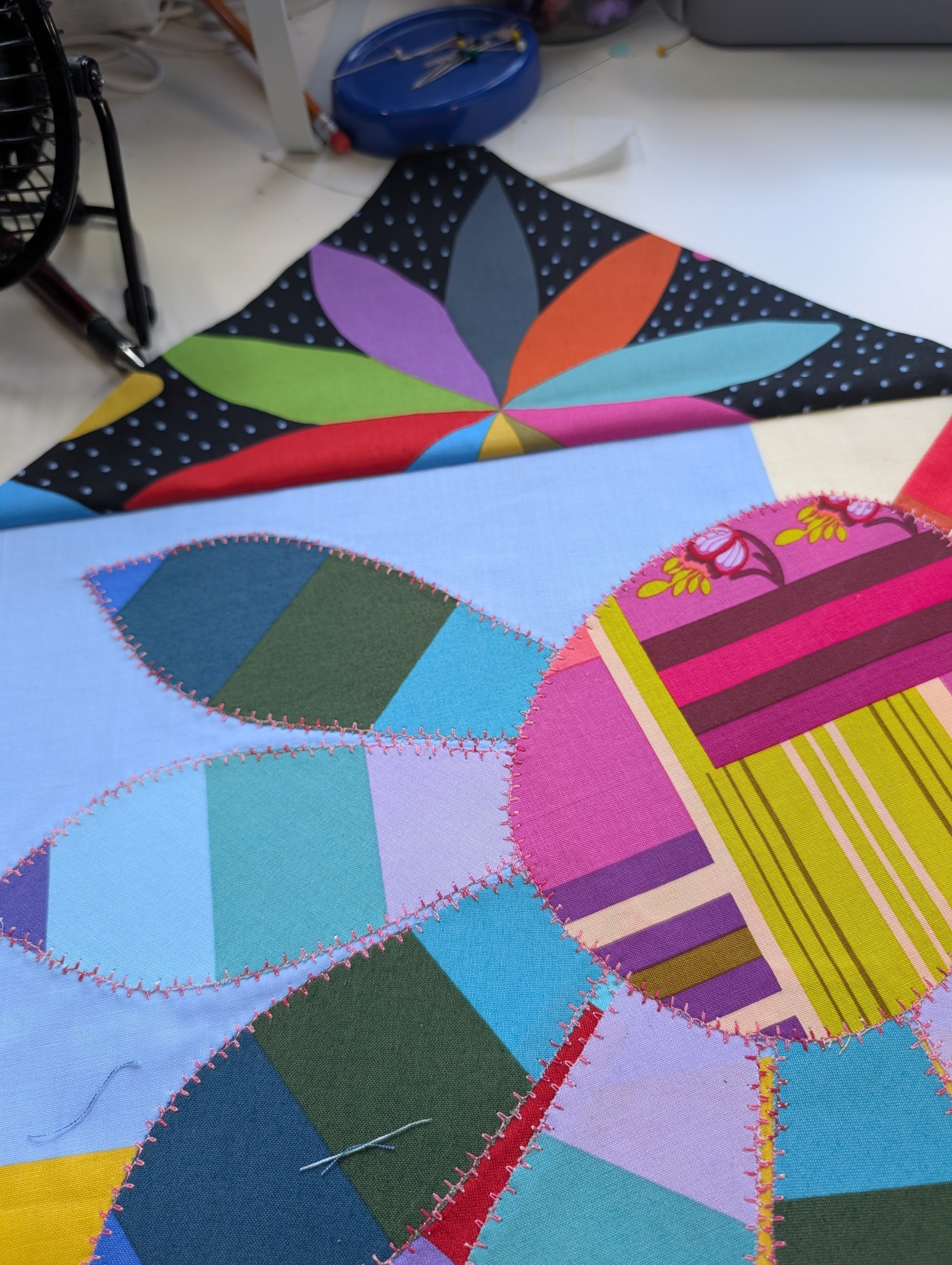 What is Heather Working On? Echinacea Quilt Part 3 (of 3)!